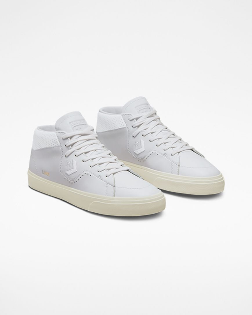 Skate Topanky Converse CONS Louie Lopez Pro Mono Kozene Panske Biele | SK AB11JF9